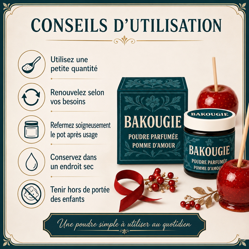 Poudre parfumée Pomme d’amour Bakougie — vue complémentaire 5
