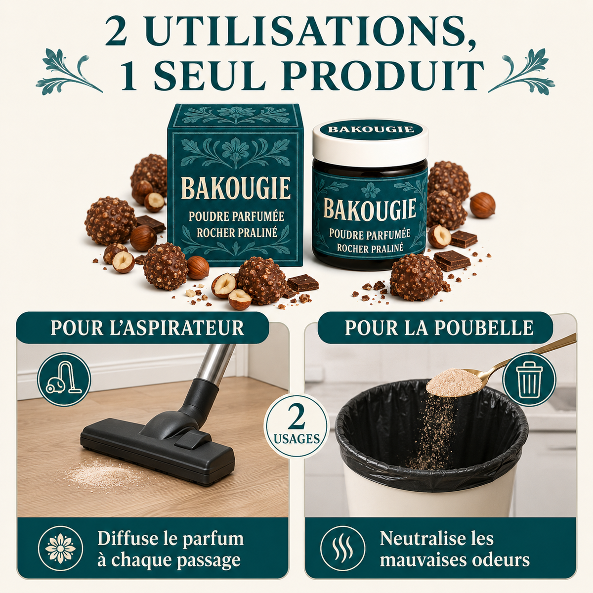 Poudre parfumée Rocher praliné Bakougie — vue complémentaire 4