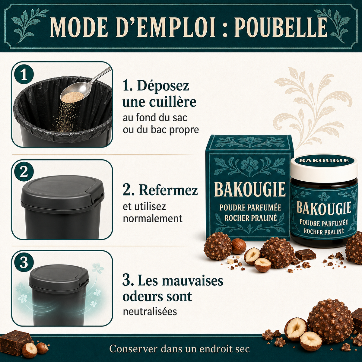 Poudre parfumée Rocher praliné Bakougie — vue complémentaire 8
