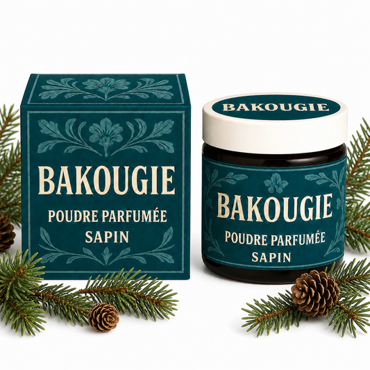 Poudre parfumée Sapin Bakougie pour aspirateur et poubelle