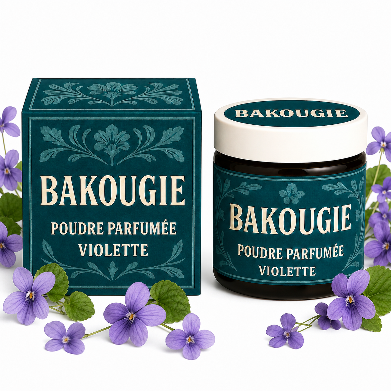 Poudre parfumée Violette Bakougie pour aspirateur et poubelle