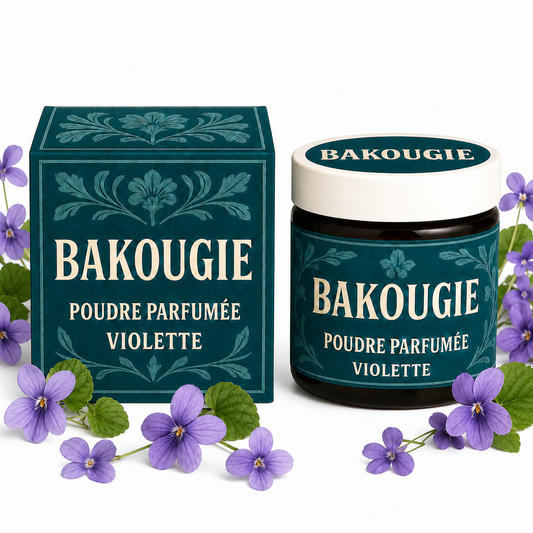 Poudre parfumée Violette Bakougie pour aspirateur et poubelle