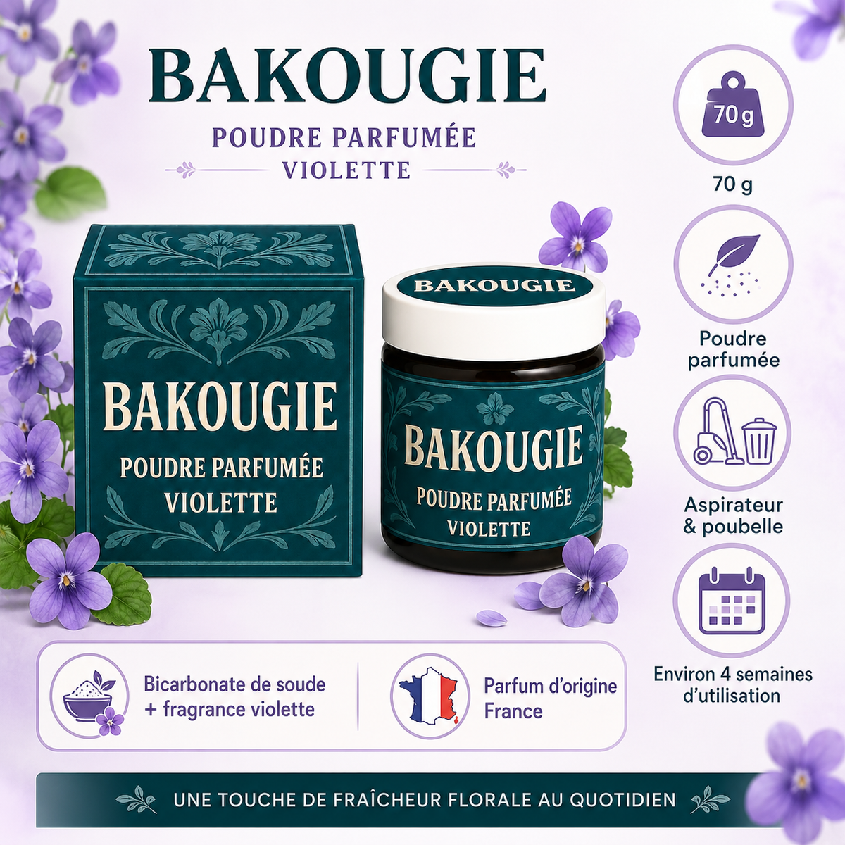 Poudre parfumée Violette Bakougie — vue complémentaire 3