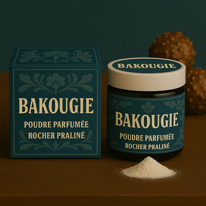 poudre parfumée pour les aspirateurs et poubelles rocher praliné