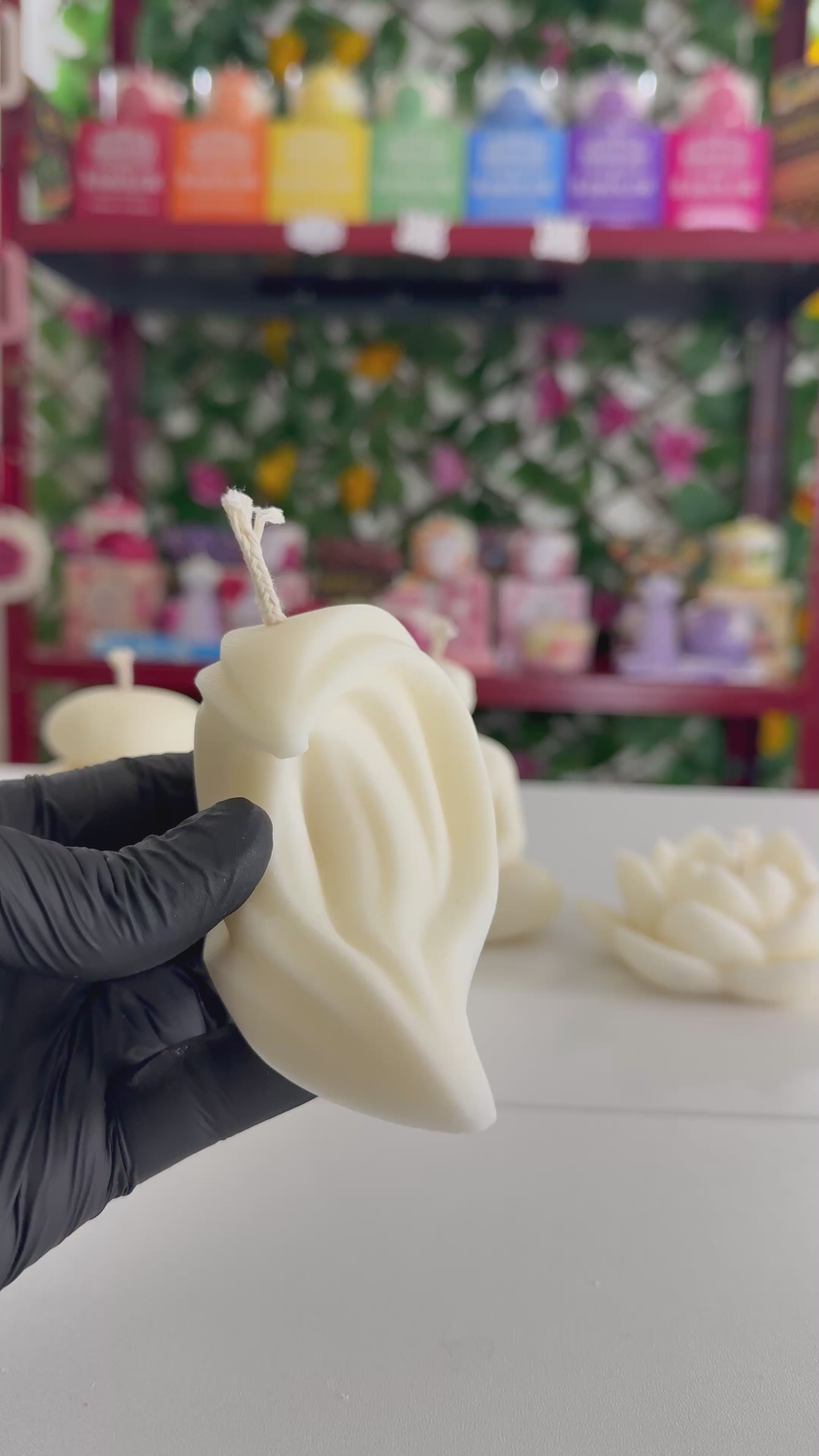 Bougie parfumée fleur de coton | Vague