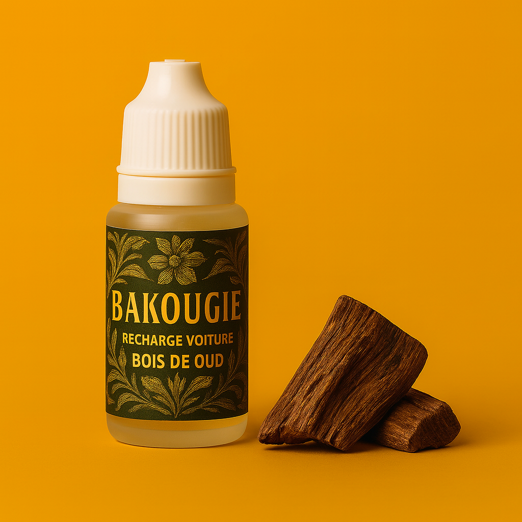 Recharge pour diffuseur voiture parfum Bois de Oud Bakougie