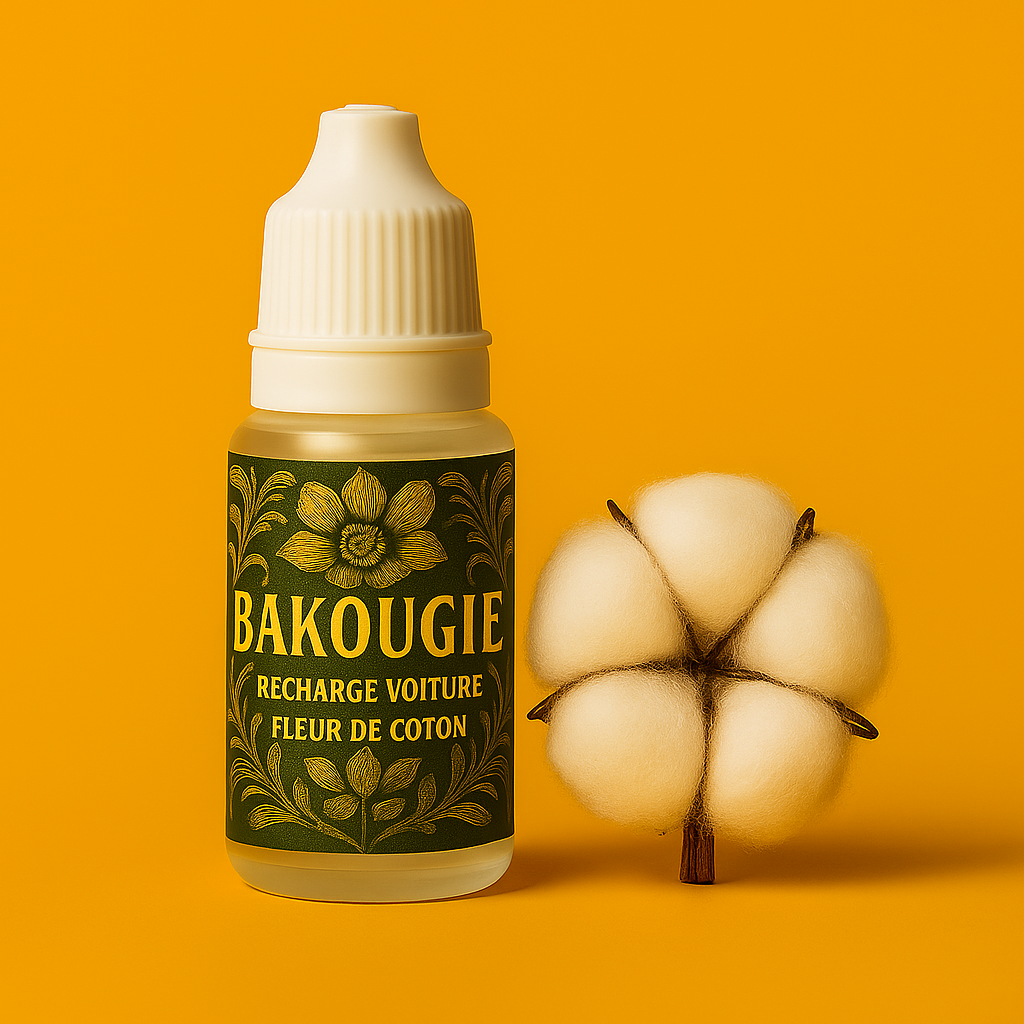Recharge pour diffuseur voiture parfum Fleur de coton Bakougie