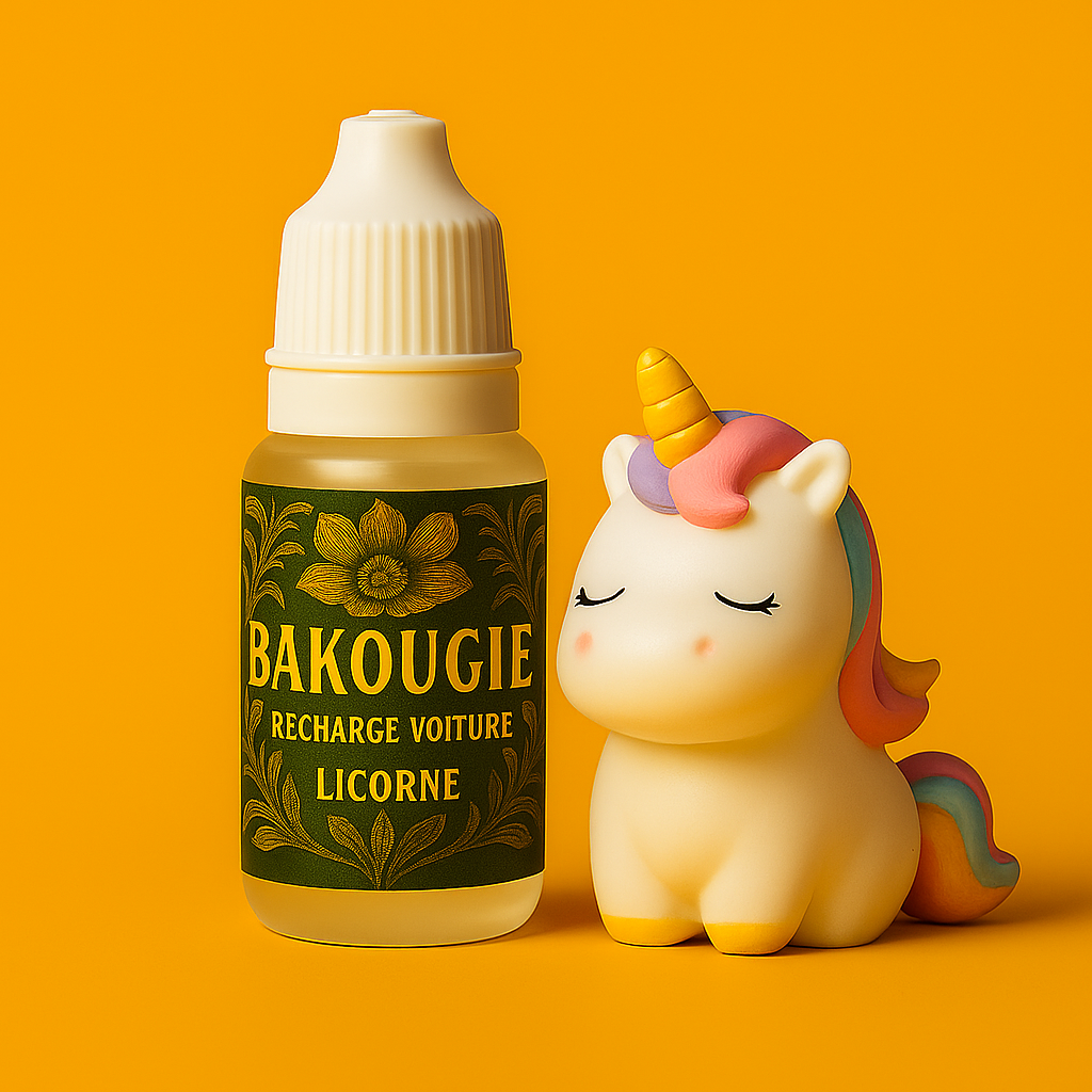 Recharge pour diffuseur voiture parfum Licorne Bakougie