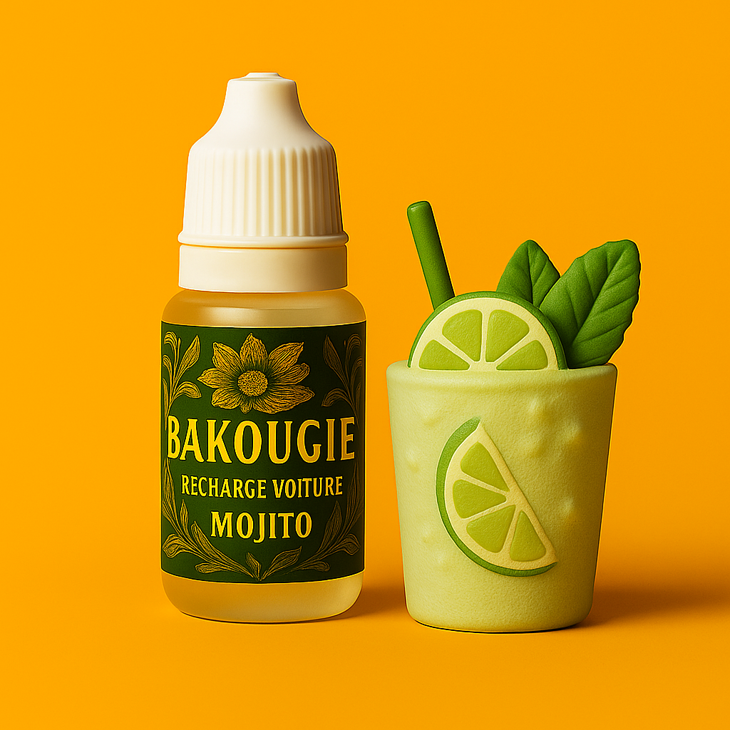 Recharge pour diffuseur voiture parfum Mojito Bakougie