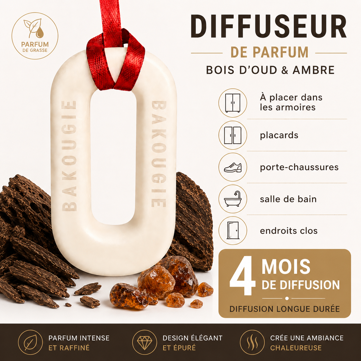 Suspension parfumée Bois de Oud Bakougie — vue complémentaire 3