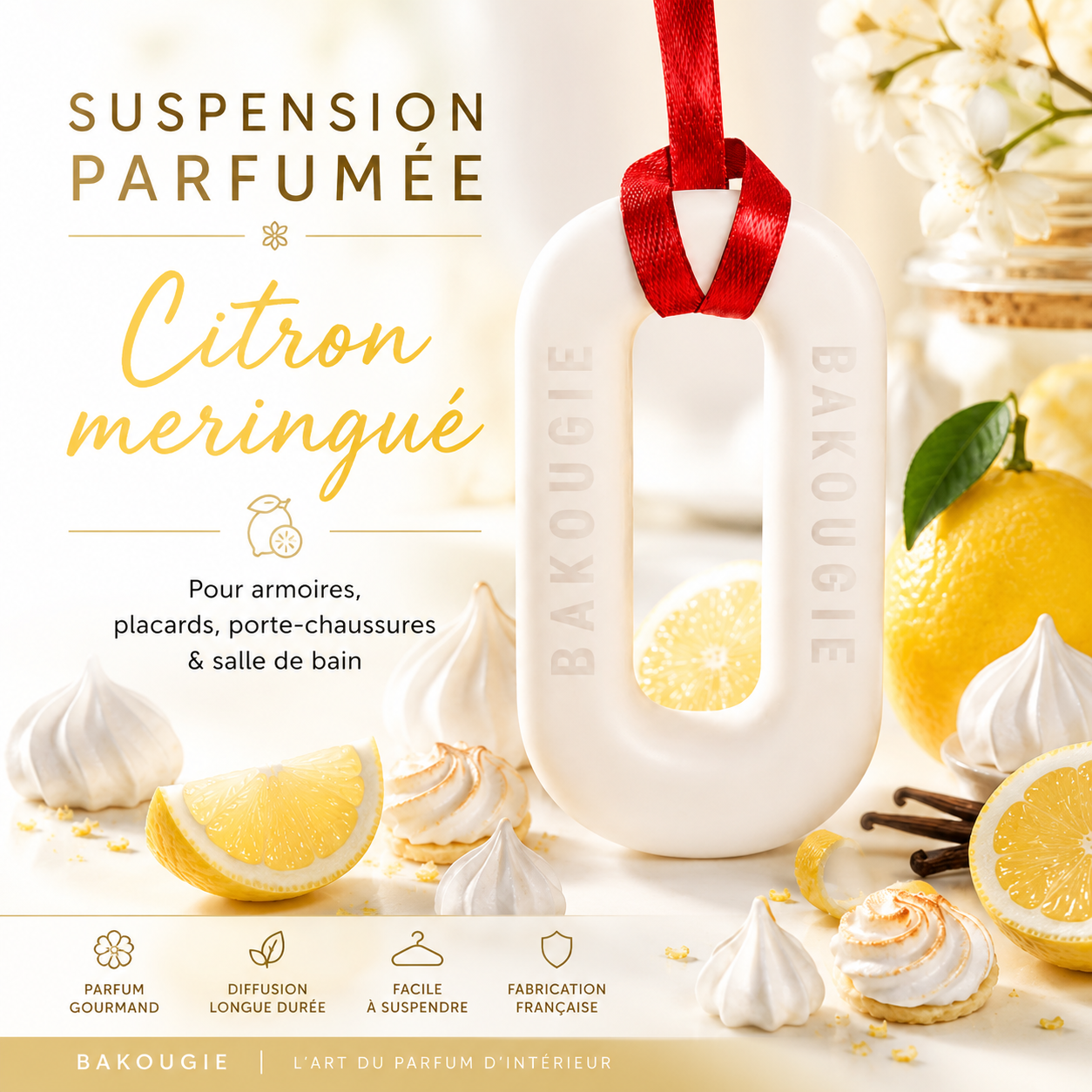 Suspension parfumée Citron meringué Bakougie — vue complémentaire 5