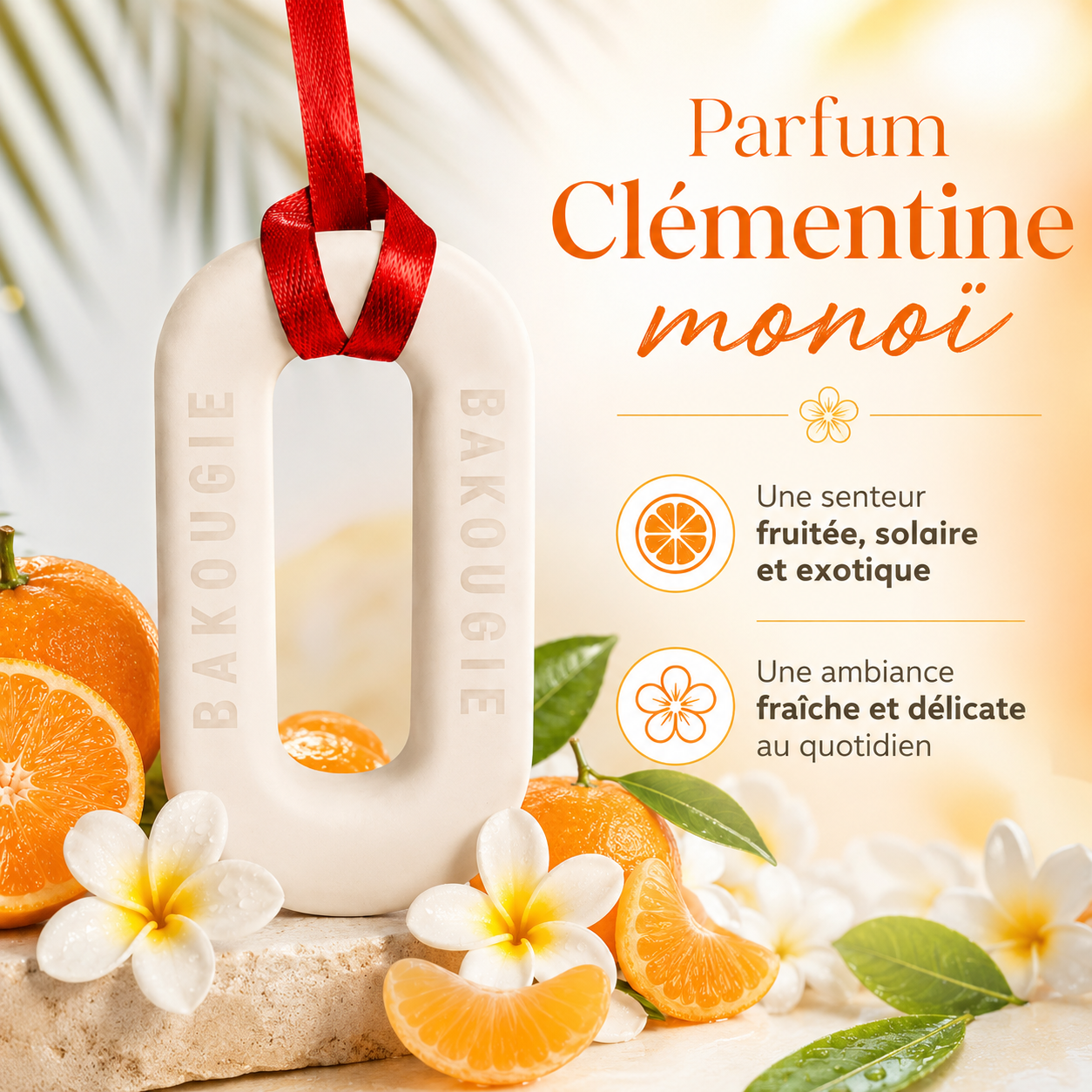 Suspension parfumée Clémentine monoï Bakougie — vue complémentaire 5