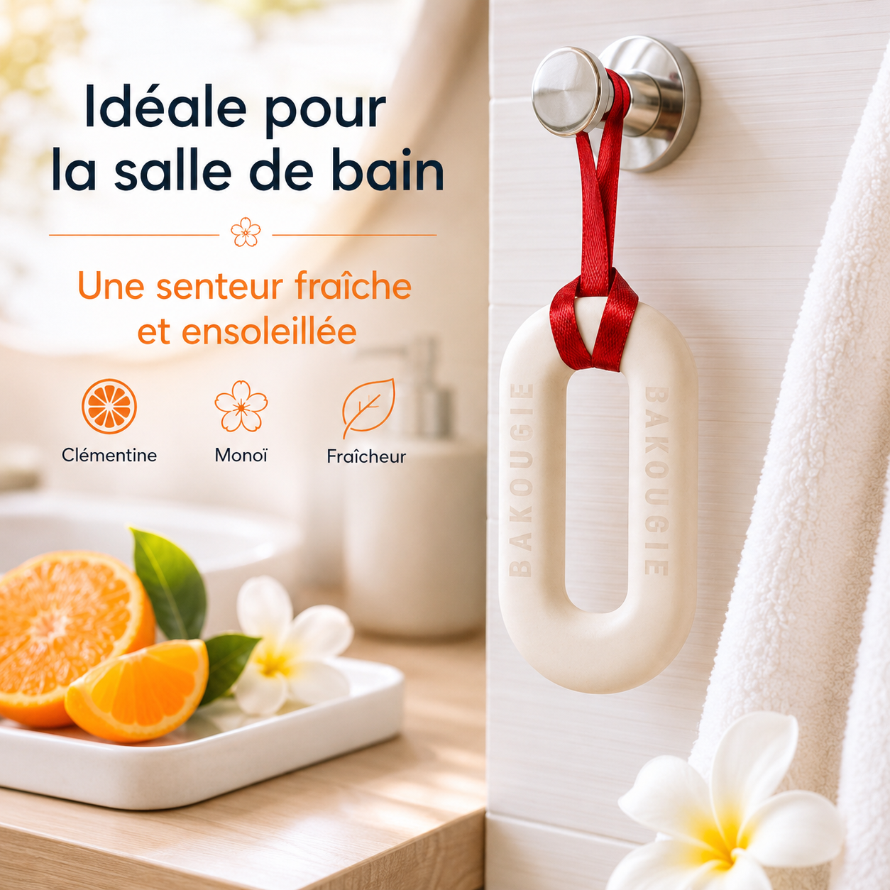 Suspension parfumée Clémentine monoï Bakougie — vue complémentaire 6