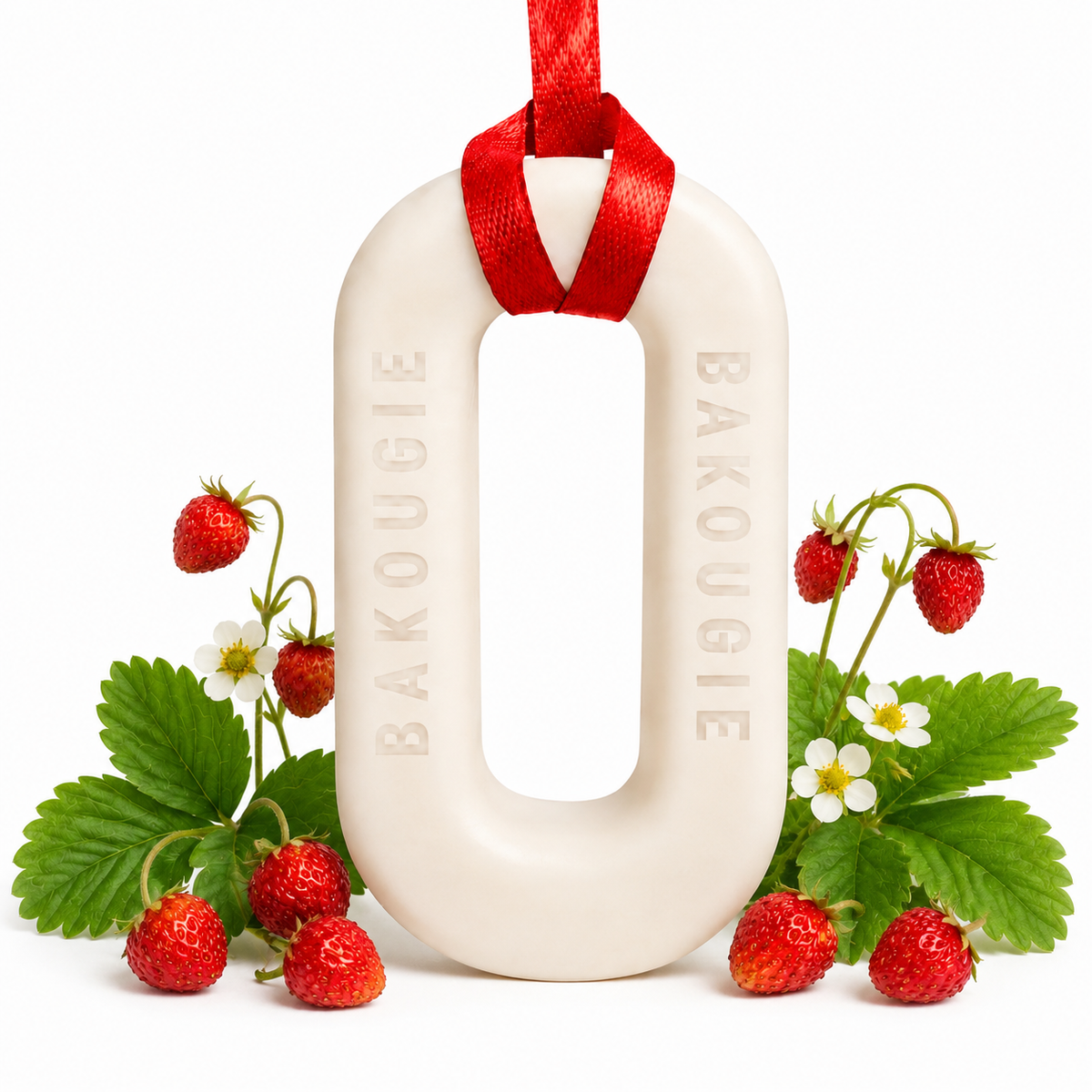 Suspension parfumée Fraise des bois Bakougie pour armoire et maison