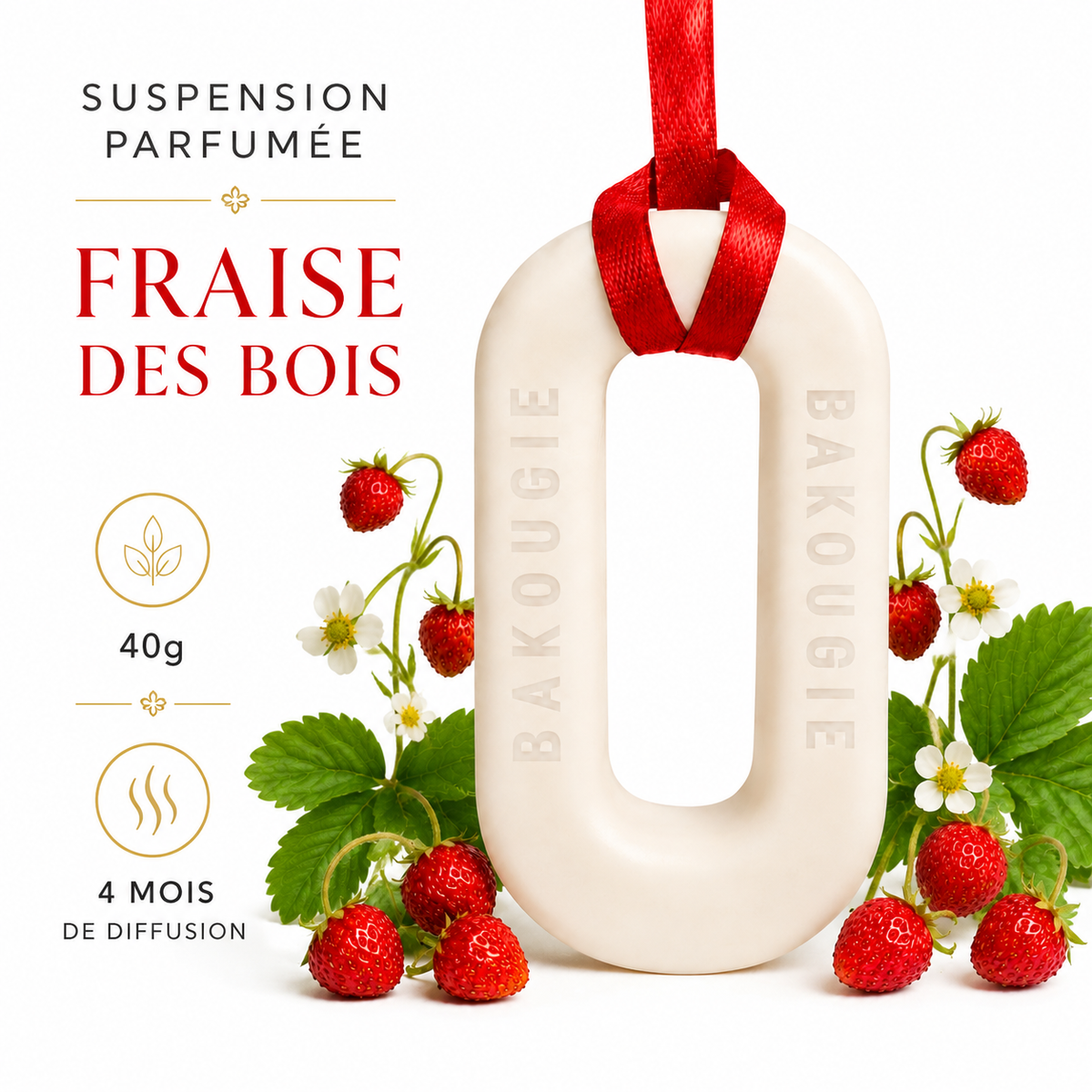 Suspension parfumée Fraise des bois Bakougie — vue complémentaire 2