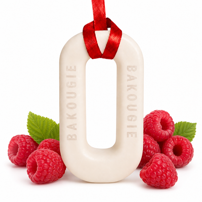 Suspension parfumée Framboise Bakougie en cire de colza