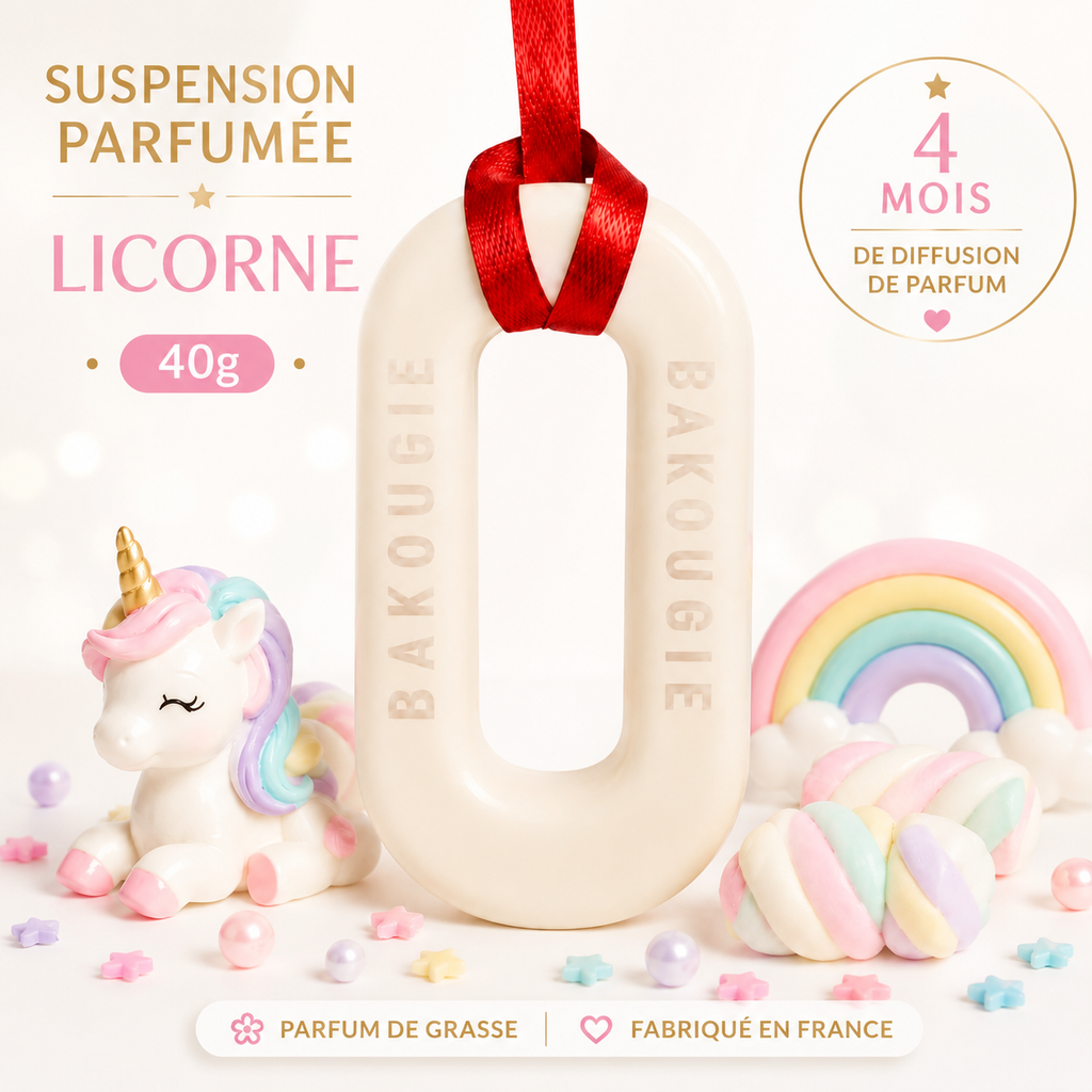 Suspension parfumée Licorne Bakougie — vue complémentaire 2
