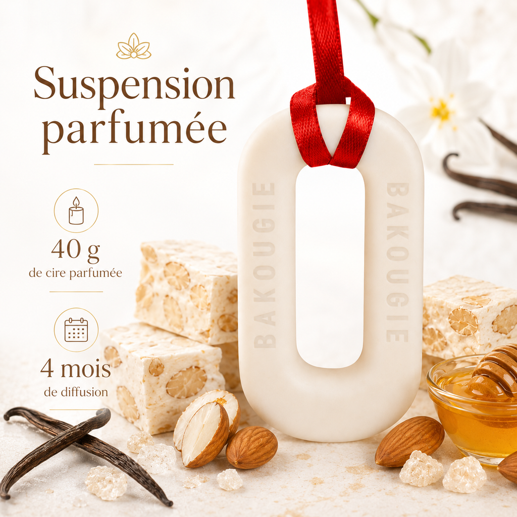 Suspension parfumée Nougat blanc Bakougie — vue complémentaire 2