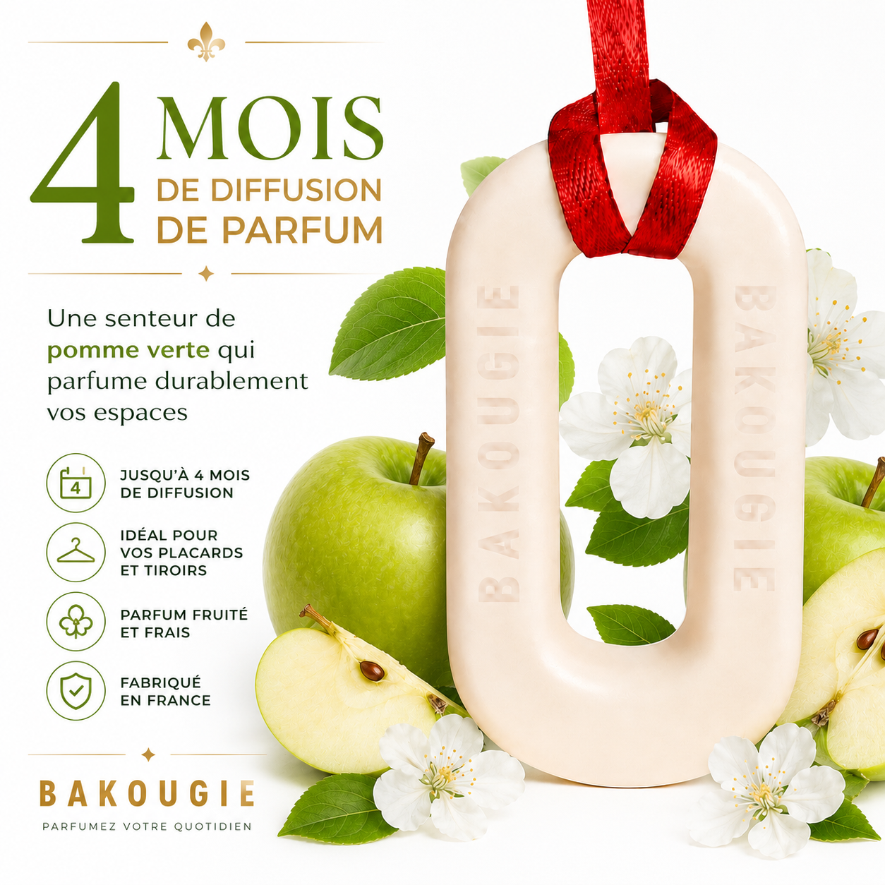Suspension parfumée Pomme verte Bakougie — vue complémentaire 2