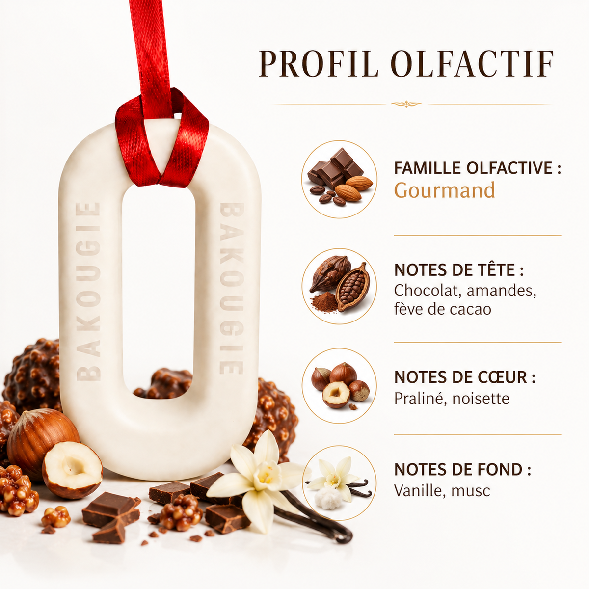 Suspension parfumée Rocher praliné Bakougie — vue complémentaire 6